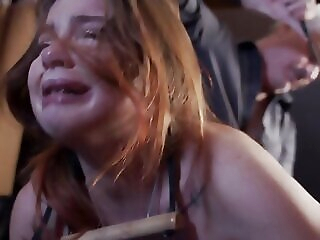 Redhead Teen Screams While..