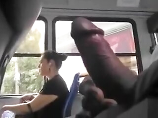 Public masturbation on a bus..