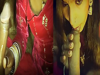 Desi Indian bhabhi sucks in..